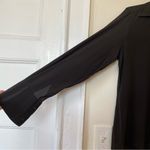 Max Mara  Silk Long Sleeve Button Down Shirt *Cufflinks Dark Brown Sz 8 Medium Photo 6