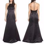 Hayley Paige Occasions  Black Halter Maxi Dress Photo 4