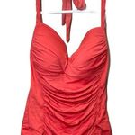 La Blanca  ruched red tankini halter neck tankini Photo 0