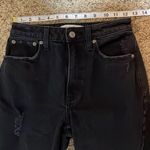 Abercrombie & Fitch Curve Love The Mom High Rise Distressed Jeans Black 24/00R Photo 10