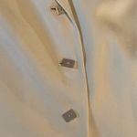 Travis Ayers Petite Women's Pale Yellow Silk Blazer. Size 10P Photo 6