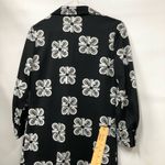 Vintage shirt dress made in California geometric black white long sleeve Size 10 Photo 15