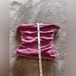 Free People  Dusty Rose Textured Tube Top Sleeveless Strapless Ruched Sz XS EUC Photo 6
