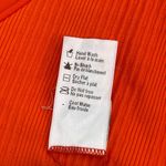 l*space NEW L* Bikini Bottoms Size Large Cabana Orange Bitsy Cut NWOT Poppy Stripes Photo 5