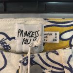 Princess Polly NWT  Tropical Dreams Straight Leg Denim Jeans Off White Size 4 Photo 7