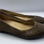 Vionic  Posey Womens Sz 5 Shoes Taupe Suede Leather Laser Ballet Flats pointy toe Photo 0