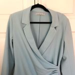 Abercrombie & Fitch  Light Blue Wrap Front Blazer Dress Size M Tall Photo 3