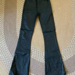 Edikted  Luna Faux Leather Flare Jeans Photo 1