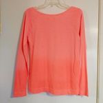 Hollister  Neon Orange Ombre Scoop Neck Long Sleeve Shirt Photo 1