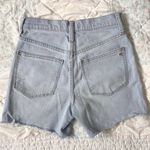 Madewell light wash denim shorts, high rise mid length, 23 Photo 4