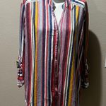 Eden & Olivia  striped short sleeve button up shirt Photo 0