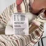 American Eagle American Eagle Outfitters Women's Striped Skinny Jeans Off White Red Size 8 Photo 5