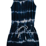 Sundry  for Evereve Tie Dye Tank Dress Sz 0 Navy Blue Pocketed USA Casual Boho‎ Photo 0