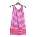 Lilly Pulitzer Women Stripe Shift Dress Sz Small Pink Eden Tropical Mini Dress Photo 1