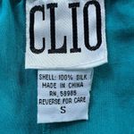 Vintage CLIO 100% Silk Pull On Shorts Womens Small High Rise Funky Lightweight Photo 2