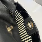 Kate Spade  Purse Black Hampton Road Satchel Leather Turnlock Tote Janie Bag Logo Photo 15