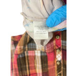 Aratta Silent Journey Plaid Floral Tunic Shirt Dress Boho Prairie Women M Red Size M Photo 4