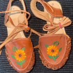 Mexican Sunflower Embroidered Leather Lace Photo 0
