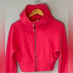 Lululemon  Size 6 Scuba Full Zip Cropped Hoodie LIP GLOSS Pink Photo 4