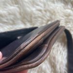 Liz Claiborne Vintage 90s brown leather crossbody bag square mini bag Photo 1