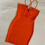 Missguided statement red orange  dress Photo 1