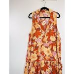 Show Me Your Mumu  Dress Orange Groovy Mini V Neck Floral Retro Glam Boho 2XL Photo 5