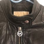 Michael Kors LEATHER MOTO JACKET XS BLACK Photo 6