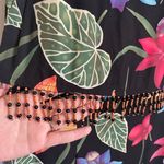 Vintage 90s Tropical Printed Beaded Fringe Maxi Dress Multiple Size XS Photo 2