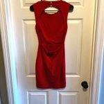 Lulus  Red Cutout Back Sleeveless Bodycon Mini Dress Women Small Holiday Festive Photo 1