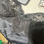 Vassarette VTG 90s Y2K Black Nylon Camisole Lace trim sz 32/S  USA fairy cami Photo 6