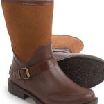UGG  Sivada Boots Sz 9 Chocolate Brown Two Tone Rain Boots Waterproof Photo 0