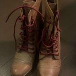 Vince Camuto Women's Lace-Up Ankle Boots - Brown and Red Photo 0