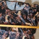 TRUTH By Republic Black and Brawn Leopard Prin Blouse with Collar Size S Photo 3