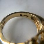 Ross Simons  Cubic Zirconia Cluster Ring Gold Over Sterling Silver Size 7 Photo 4