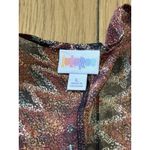 LuLaRoe Womens Kimono Cardigan Sheer Lightweight Aztec Stretch Size L Colorful Photo 3