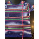 Talbots Woman Sweater Plus Petite 2Xp Linen Lightweight Coastal Preppy Colorful Photo 7