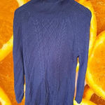 Loft Dark Blue Long Knit Sweater‎ Size Small Photo 0