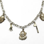 Horror Icons Halloween Charm Necklace – IT & Freddy Krueger Silver Photo 0