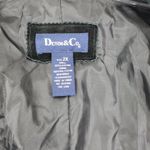 Denim & Co. Women Size 2X Suede Leather Fringed Jacket Blazer Black Photo 2