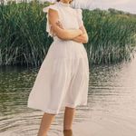 Urban Outfitters Dress laura ashley apron midi womens White (small) cottagecore Photo 1