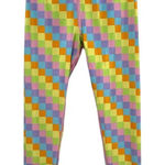Goldsheep Checker Leggings Pastel Multicolor Size XXL Yellow Photo 0
