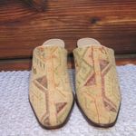 Matisse Tapestry Heeled Mules Shoes Tan Size 7 Photo 1