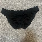 Victoria's Secret Black Ruched Lace Trim Panties Photo 1