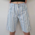 Wrangler Vintage 80s Striped Denim Shorts Photo 1