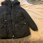 ZARA Black  hooded puffer jacket Size XS Photo 1