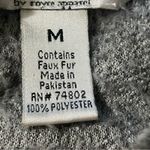 Pressbox  Shaggy Grey Quarter Zip Pullover Faux Fur Medium Photo 5