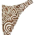 Stone Fox Swim NWT Luka Bikini Bottom Rawhide Swirl Print Cheeky Swim XL Brown Photo 6