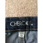 Cherokee Women's Juniors Jean Mini Shorts Blue Denim Pockets Size XL Photo 4