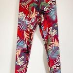MINKPINK NWT Move Legging Red Palm Floral Small Photo 0