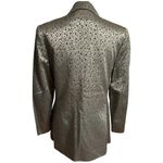 Courteney Women’s Blazer Green Gold Metallic Size 8 Photo 2